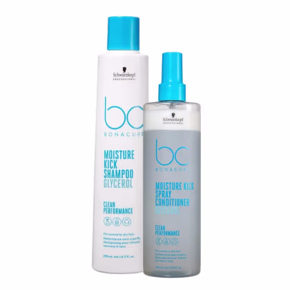 Imagem do produto Kit Schwarzkopf Professional BC Bonacure Moisture Kick Glycerol - Shampoo 250ml + Spray Conditioner 200ml