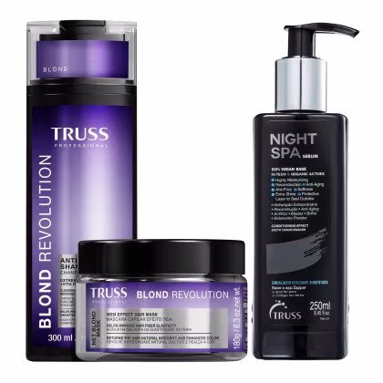 Imagem do produto Kit Truss Blond Revolution - Shampoo 300ml + Máscara 180g + Night Spa 250ml