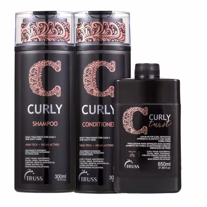 Imagem do produto Kit Truss Curly - Shampoo 300ml + Condicionador 300ml + Leave-In Twist 650ml