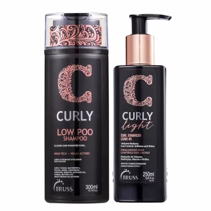 Imagem do produto Kit Truss Curly - Shampoo Low-Poo 300ml + Leave-In Light 250ml