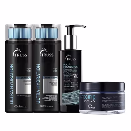 Imagem do produto Kit Ultra Hydration Truss - Shampoo 300ml + Condicionador 300ml + Hair Protector 250ml + Máscara Specific 180g