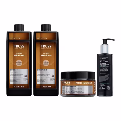 Imagem do produto Kit Truss Nutri Infusion - Shampoo 1L + Condicionador 1L + Máscara 180g + Night Spa 250ml