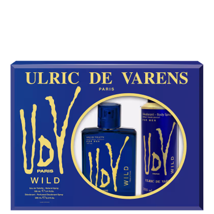 Imagem do produto Conjunto UDV Wild Ulric de Varens Masculino - Eau de Toilette 100ml + Body Spray 200ml