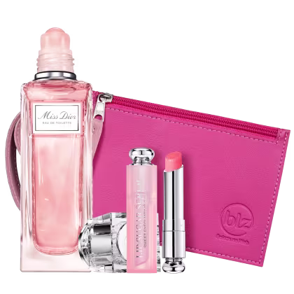 Imagem do produto Kit Beleza na Web Miss DIOR Roller-Pearl & Addict Lip Scrub (3 Produtos)