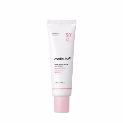 Imagem do produto Medicube PDRN Pink Tone Up Sun Cream SPF 50+ - Protetor Solar Clareador 50ml