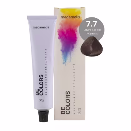 Imagem do produto Coloração Madamelis Be Colors Louro Médio Marrom 7.7 60 g