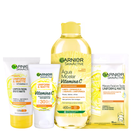 Imagem do produto Kit Garnier SkinActive Vitamina C Completo (4 Produtos)