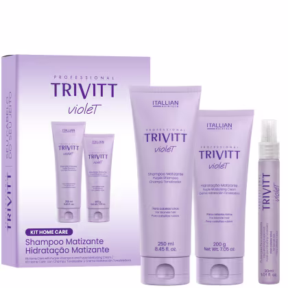 Imagem do produto Kit Matizante Trivitt Violet 3pçs: (Sh250ml+Hidrat200g+Fluido30ml)