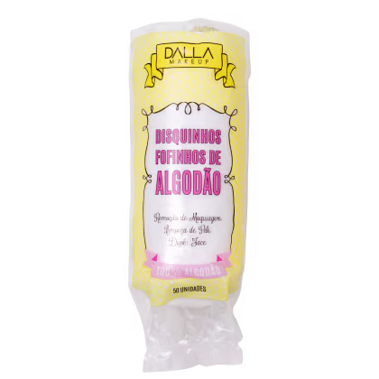 Imagem do produto Dalla Makeup Fofinhos - Discos de Algodão (50 Unidades)