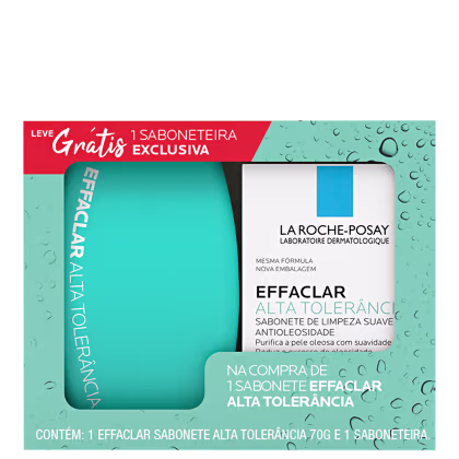 Imagem do produto Kit La Roche-Posay Effaclar Sabonete Alta Tolerância + Saboneteira Duo (2 Produtos)