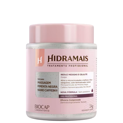 Imagem do produto Hidramais Pimenta Negra Nano Caffein - Gel de Massagem 1kg