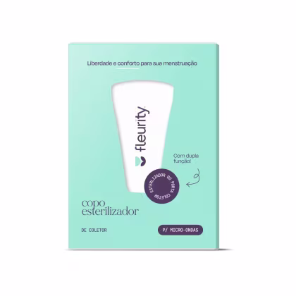 Imagem do produto Fleurity Esterilizador para Micro-ondas Tiffany - Higienizador de Coletor (1 Unidade)