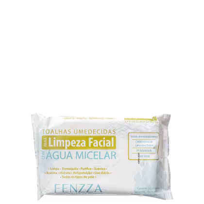 Imagem do produto Fenzza Make Up Água Micelar - Lenço Demaquilante (25 Unidades)