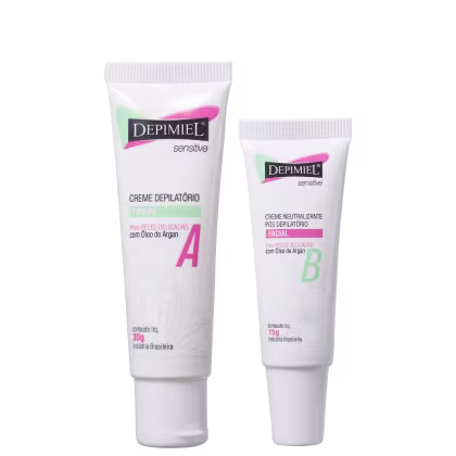 Imagem do produto Depimiel Sensitive Sistema A+B - Creme Depilatório Facial 45g