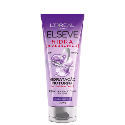 Imagem do produto Elseve L'Oréal Paris Hidra Hialurônico Hidratação Noturna - Máscara Capilar 200g