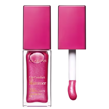 Imagem do produto Clarins Shimmer Lip Comfort Oil 04 Flashy Pink - Hidratante Labial Cintilante 7ml