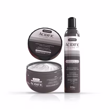 Kit Soft Hair  Acidific Line Antiporosidade com 2 Produtos