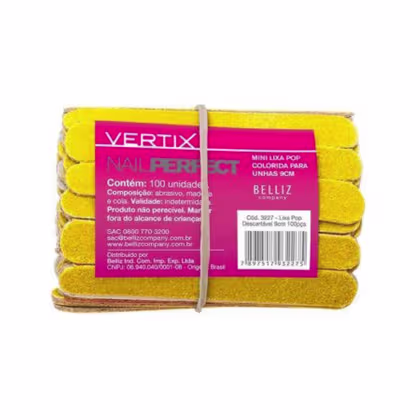 Imagem do produto Vertix POP 9cm - Lixa de Unha (100 Unidades)