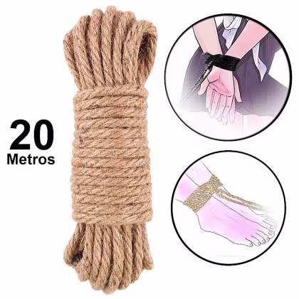 Imagem do produto Corda Sado de Fibra Natural para Bondage 20 Metros