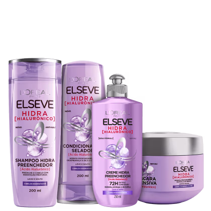 Imagem do produto Kit Elseve L'Oréal Paris Hidra Hialurônico Completo (4 Produtos)