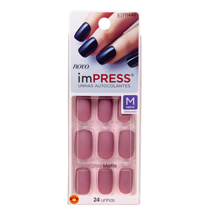 Imagem do produto Kiss New York Impress Média Matte Secret - Unhas Postiças