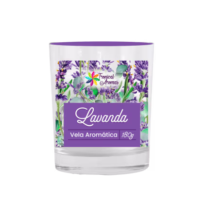 Imagem do produto Vela Aromática Perfumada 180gr Lavanda Tropical Aromas
