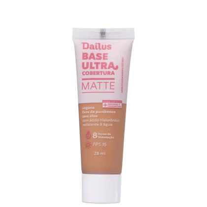 Imagem do produto Dailus Ultra Cobertura Matte D8 Médio - Base Líquida 28ml