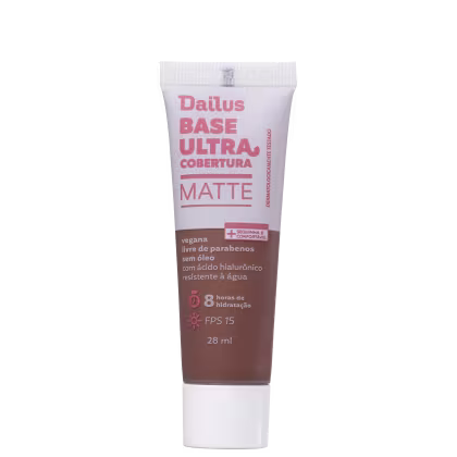 Imagem do produto Dailus Ultra Cobertura Matte D12 Escuro - Base Líquida 28ml