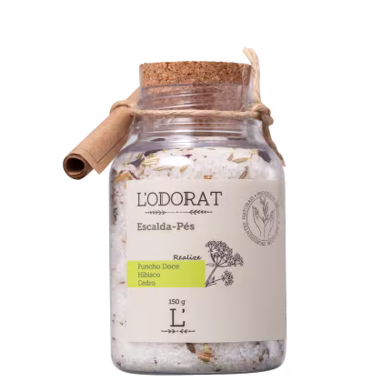 Imagem do produto L'ODORAT Funcho Doce, Hibisco e Cedro - Escalda-Pés 150g