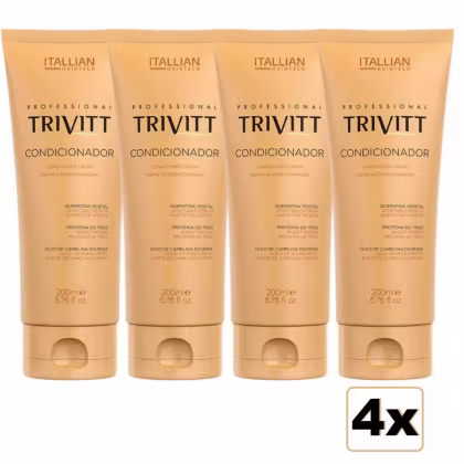Imagem do produto Kit Profissional 4 Condicionador Trivitt Hidratante Capilar