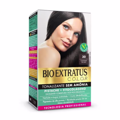 Imagem do produto Bio Extratus - Tonalizante Bio Extratus C.O.L.O.R - 30 Castanho Escuro