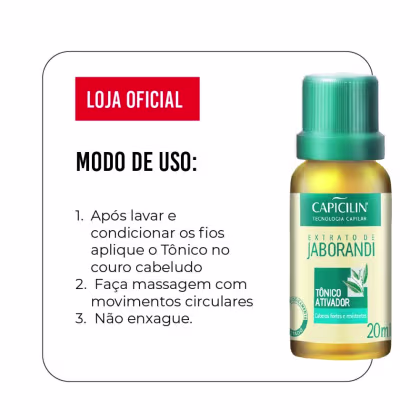 Imagem do produto Tônico capilar Capicilin Jaborandi 20ml