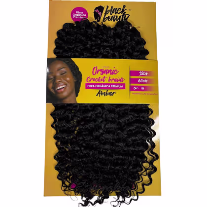 Imagem do produto Cabelo Organico Crochet Braid Ambar 60Cm - 1B