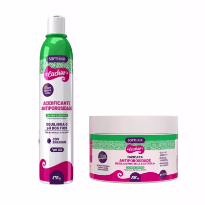 Imagem do produto Acidificante + Creme Capilar Para Cabelo Cacheado E Crespo