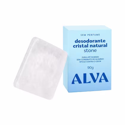 Imagem do produto Desodorante Cristal Stick Stone Refil Vegano 90g Alva