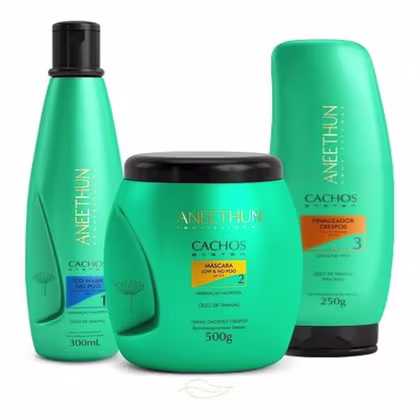 Imagem do produto Kit Aneethun Cachos System Power Trio (3 Produtos)