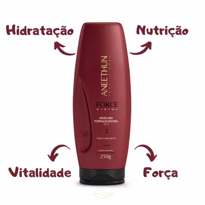 Imagem do produto Aneethun Force Shampoo,Máscara e Finalizador +Creme Silicone