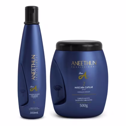 Imagem do produto Kit Shampoo + Máscara Aneethun Linha A