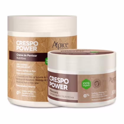 Imagem do produto Kit Apse Crespo Power Tratamento Finalização Completo Creme De Pentear E Mascara Hidratação Nutrição	