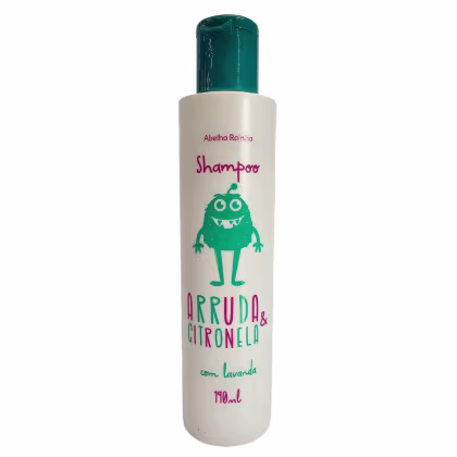 Imagem do produto Abelha Rainha Shampoo para Piolho Arruda, Citronela e Lavanda 190ml