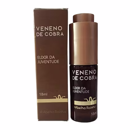 Sérum Facial Abelha Rainha Veneno de Cobra Elixir da Juventude, 18ml.