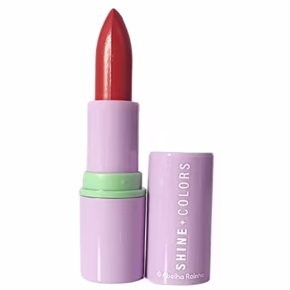 Imagem do produto Abelha Rainha Shine Colors Batom Brilho Intenso Vermelho Scarlet FPS 15 3,7g