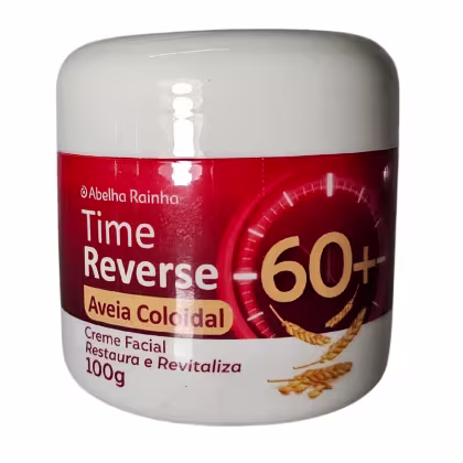 Imagem do produto Abelha Rainha Time Reverse Creme Facial Com Aveia Coloidal Restaura e Revitaliza 60+ 100g