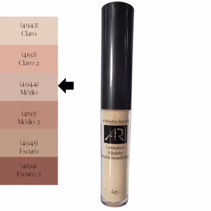 Imagem do produto Abelha Rainha AR Maquiagem Corretivo Líquido Multi Benefícios FPS 15 Médio 4g