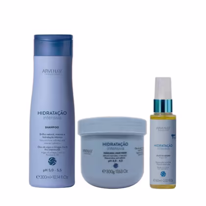 Imagem do produto Kit Arvensis Hidratação Intensiva - Shampoo 300ml + Máscara 300ml + Óleo 60ml