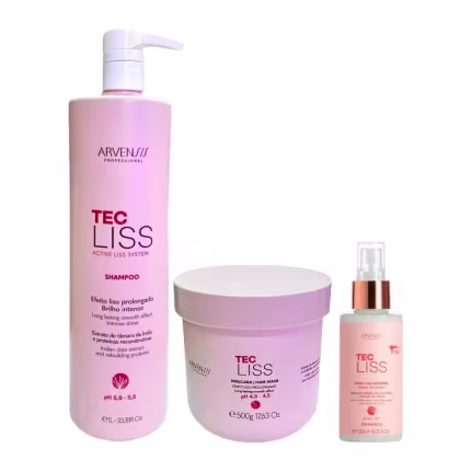 Imagem do produto Kit Arvensis Tec Liss - Shampoo 1000ml + Máscara 500g + Finalizador 120ml
