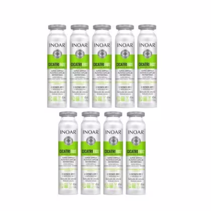 Imagem do produto Inoar Kit Cicatrifios 9 Ampolas 45ml