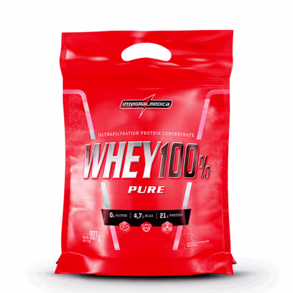 Imagem do produto Whey Protein Pure Whey 100% 907Gr Cookies Integralmedica