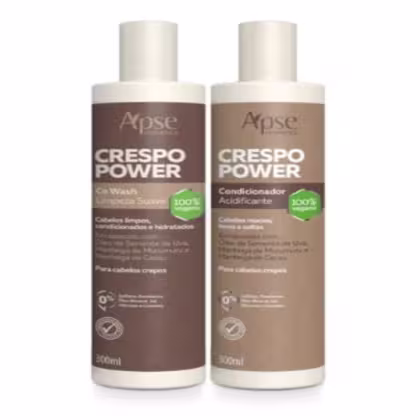 Imagem do produto Kit Crespo Power Co Wash e Condicionador Apse Vegano
