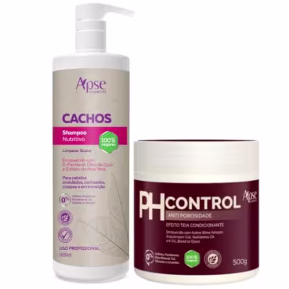Imagem do produto Kit Apice Ph Control Acidificante 500g e Shampoo Cachos 1l Apse Cosmétics - 2 Itens